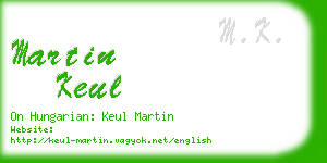 martin keul business card